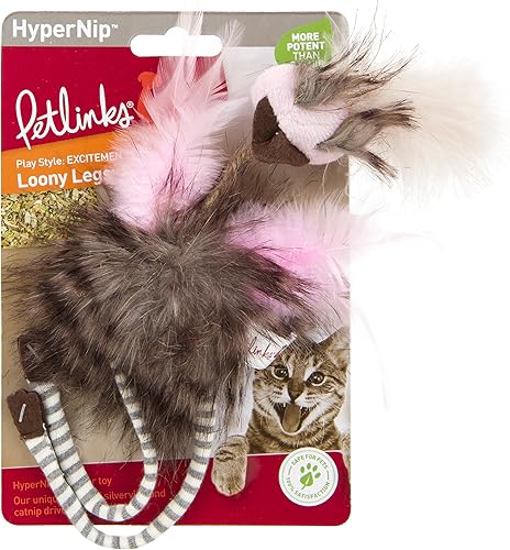 Miniatura 30 de Petlinks HappyNip Lemur Lights - Juguete electrónico de luz para gatos, contiene Silvervine y Catnip, funciona con pilas - Negro/Blanco, talla única