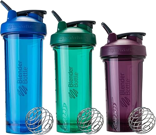 Miniatura 7 de BlenderBottle Shaker Bottle Pro Series perfecta para batidos de proteínas y antes del entrenamiento, 24 onzas, negrotransparente (paquete de 15),
