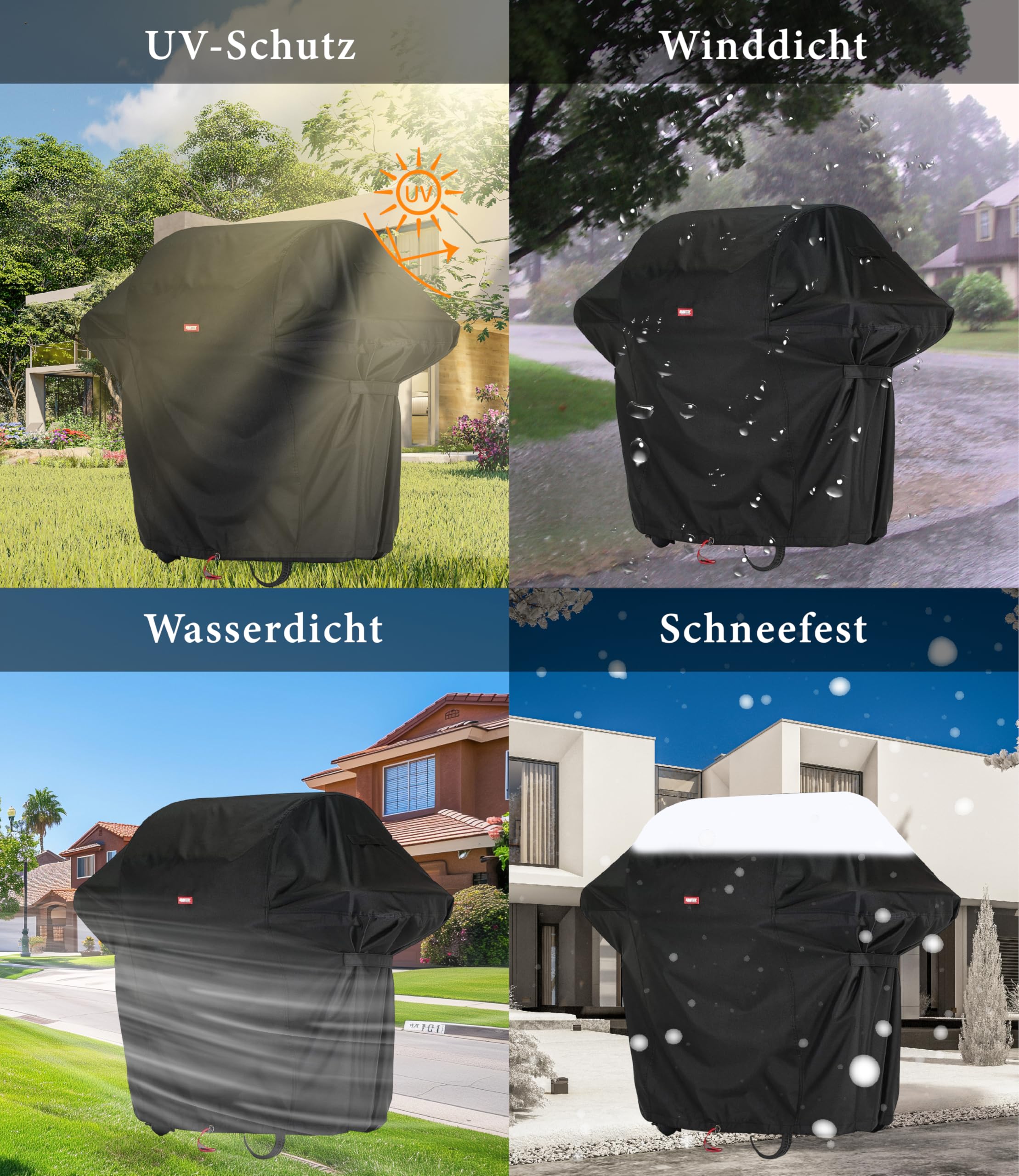 Housse De Barbecue Sphérique Résistante Aux Intempéries, En Tissu