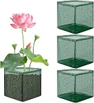 EBaokuup 4 Sacs de plantation d'étangs aquatiques Pcs, 7" Pot de plantes à mailles réutilisables, pot de plantes lys de la place verte respirant pour jardin de plantes de tourbières d'étang Plante terrestre