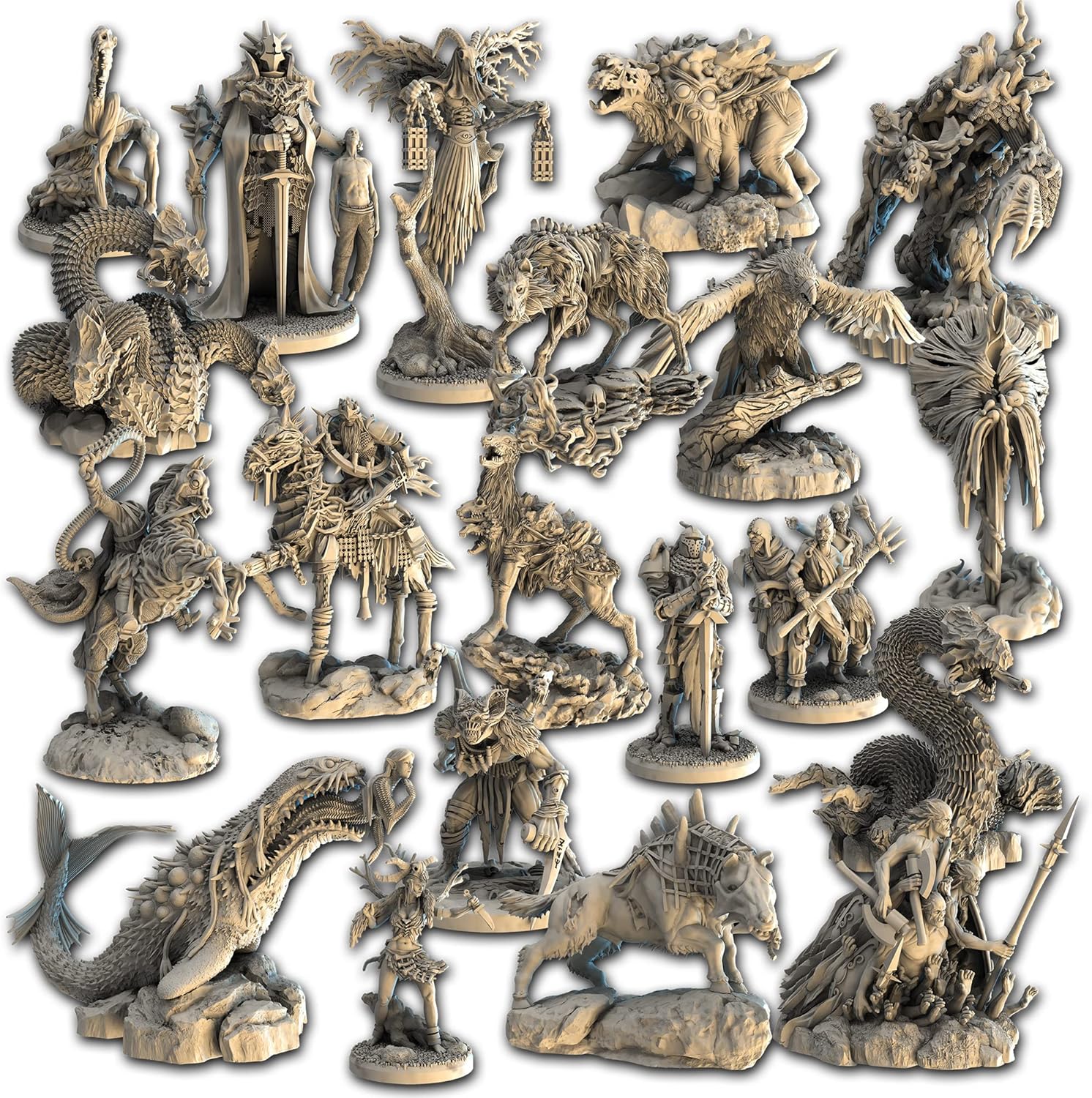 Tainted Grail The Fall of Avalon Monsters of Avalon MINIATURES UPGRADE - Enhance Your Gameplay with Detailed Miniatures! Ages 14+, 1-4 Players, 2-3 Hour Playtime, Made by Awaken Realms
