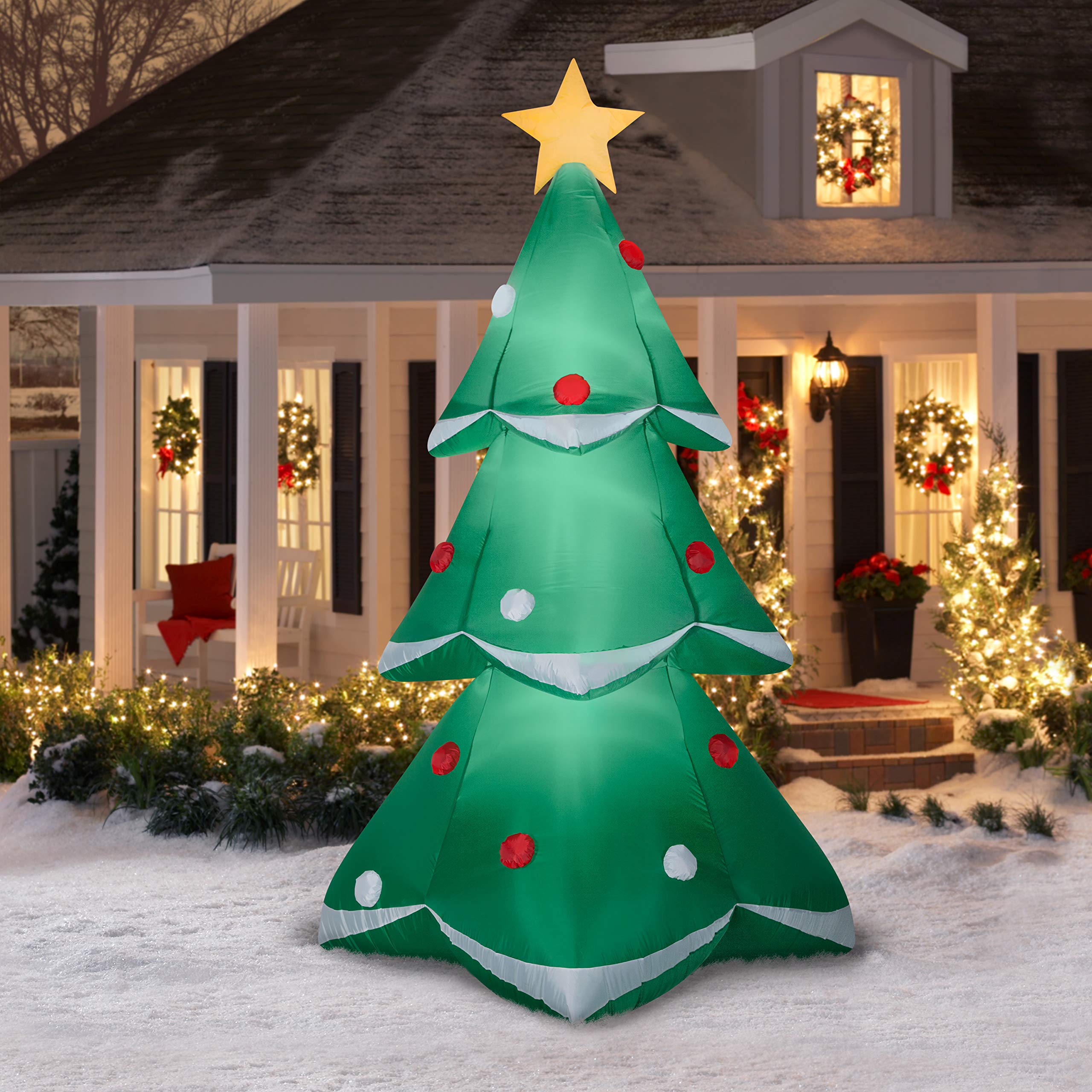 Buy Holiday Accents Gemmy Inflatable Christmas Tree Giant 10ft Tall by Gemmy Industries Online