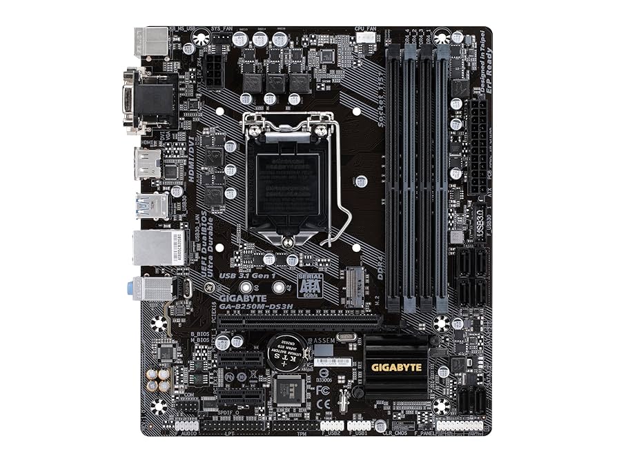 GIGABYTE　GA-B250M-D3H　LGA1151 Amazon.com: GIGABYTE GA-B250M-DS3H LGA1151 Intel Micro ATX