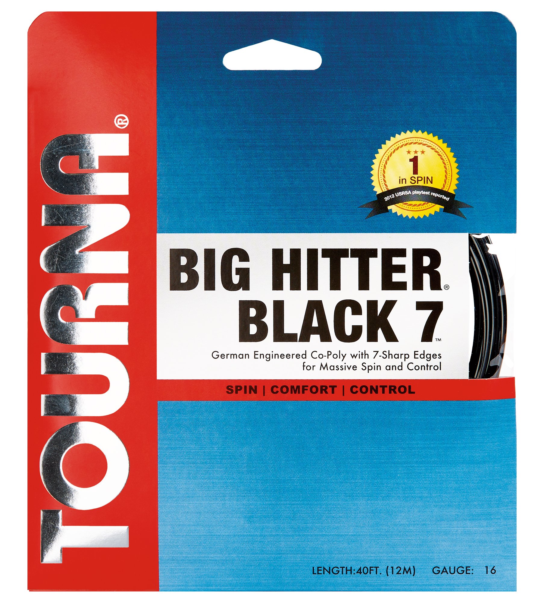 Tourna Big Hitter Black7 Ultimate Spin poliestrowy sznurek tenisowy