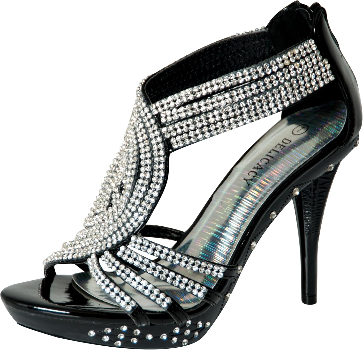 Fabulous Delicacy 07 Womens Rhinestone Event Dress Sandals