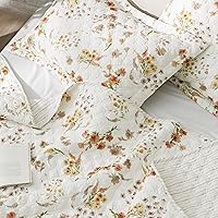 Vista 3 de Bedsure - Colcha floral tamaño Queen, ropa de cama reversible con estampado botánico, colcha ligera, colcha de microfibra suave para todas las 05