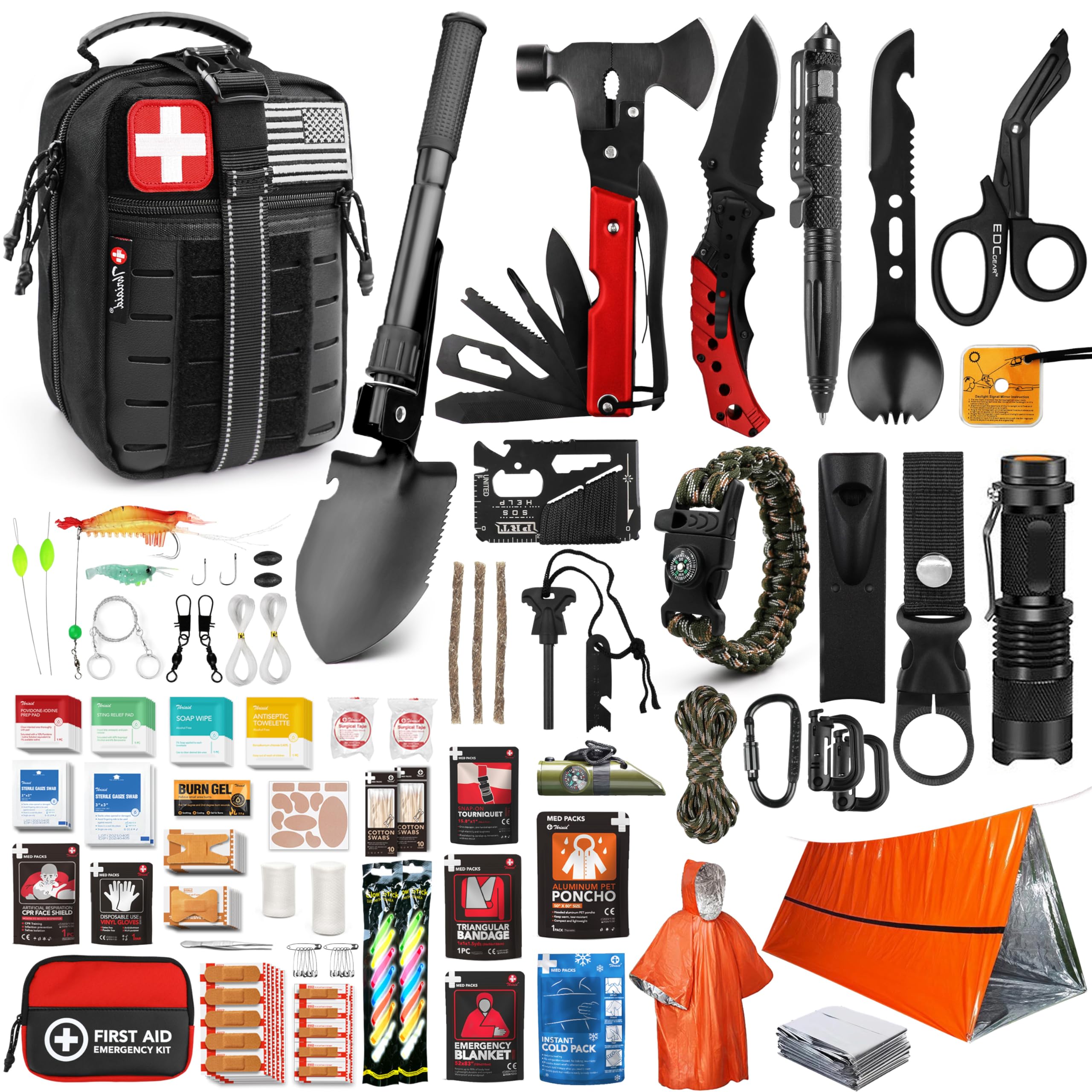 Amazon.com : Survival First Aid Kit, 190 Pcs Survival Gear and
