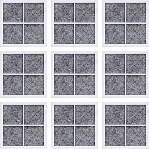 NISPIRA Filtro de aire para refrigerador compatible con LG LT120F ADQ73214404, 9 filtros