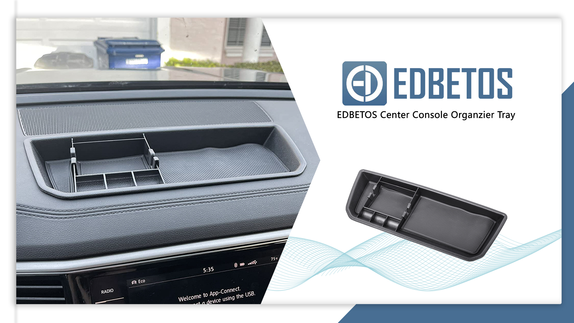 JOJOMARK - Organizador De Consola Central Para VW Atlas Y Cross