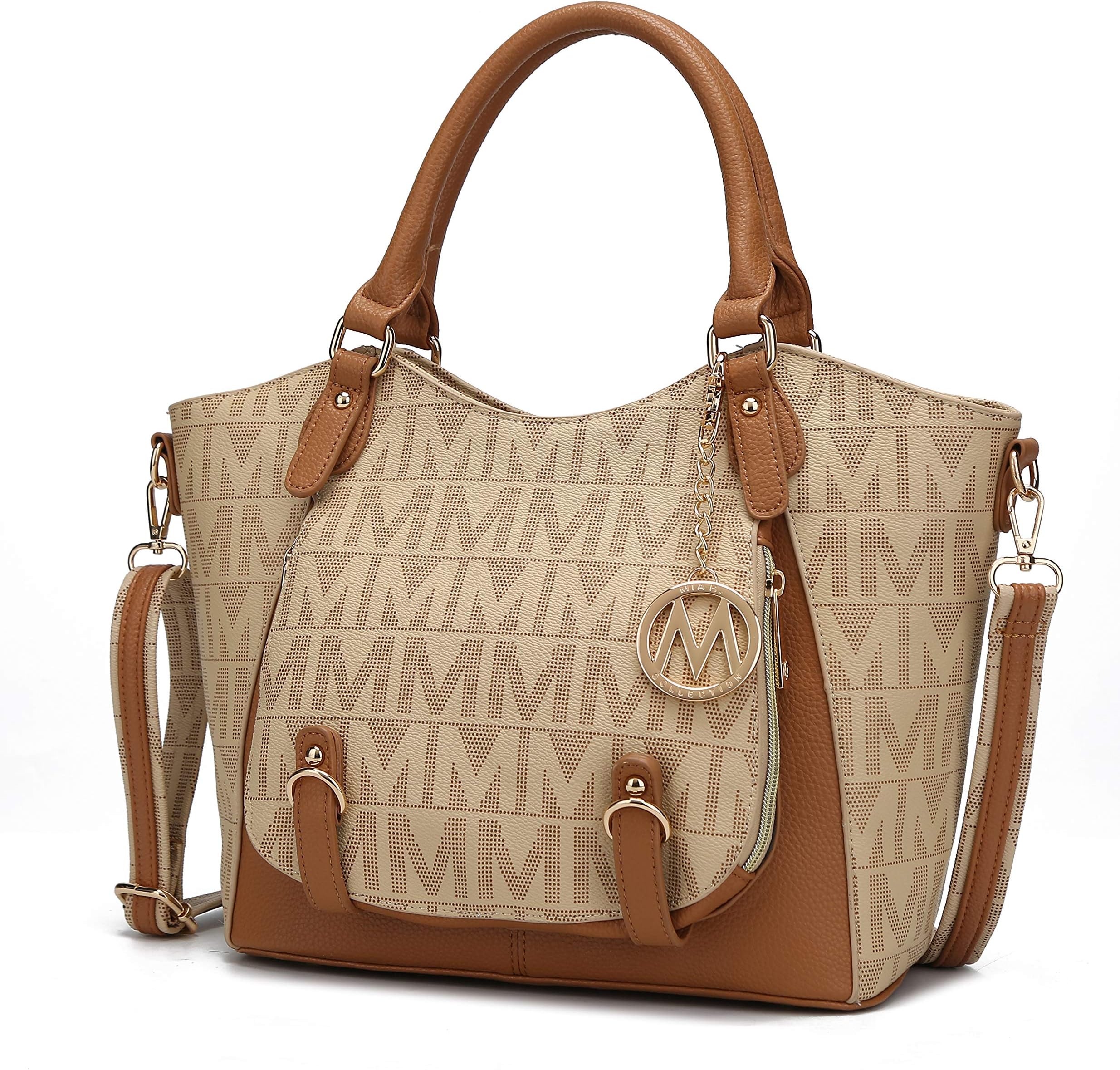 Shoulder Bag for Women, PU Leather Pocketbook Top-Handle Crossbody Purse Tote Satchel Handbag By Mia K