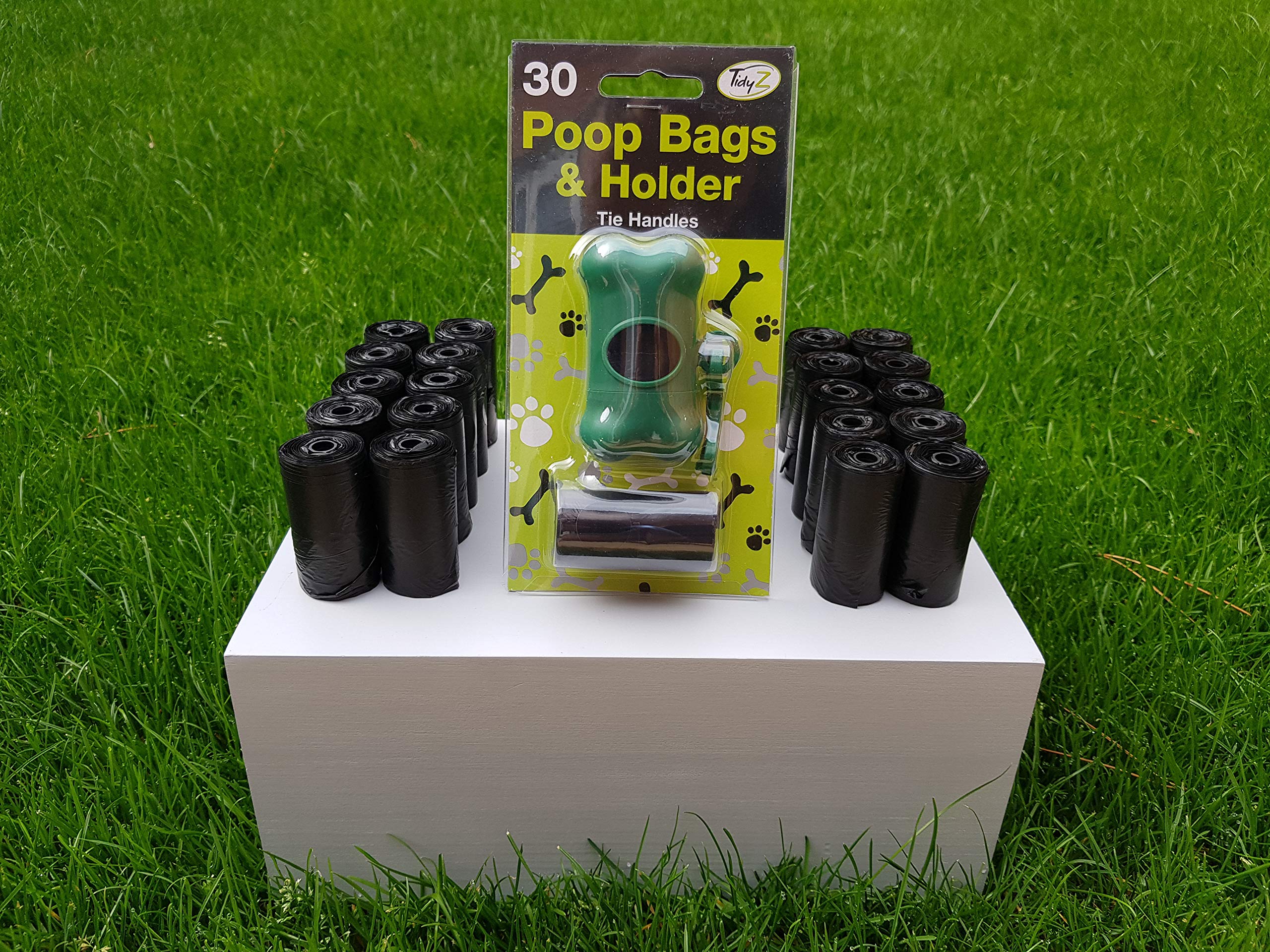 30 Poop Bag with Plastic Dispenser