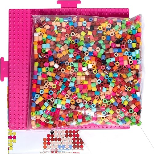 Miniatura 3 de Perler 80-57048 - Kit de manualidades con cuentas de fundición de La Sirenita de Disney, incluye 9 patrones, multicolor, 2,003 piezas