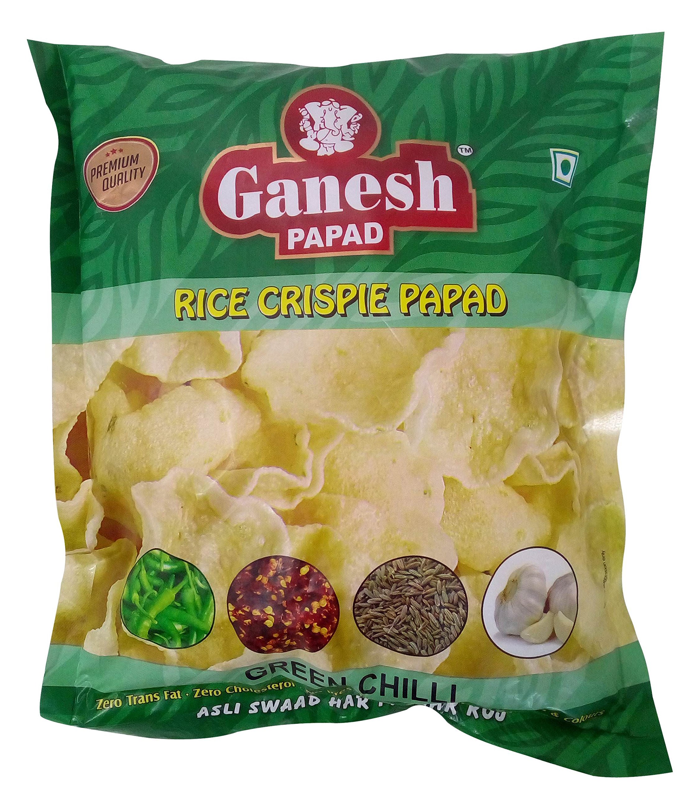Ganesh Papad Rice Crispie Papad - Green Chilli, 150g PACK OF-2 (B07B9KVQG4) Amazon Price History, Amazon Price Tracker