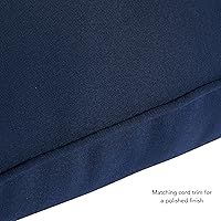 Vista 198 de Greendale Home Fashions 2-Piece Outdoor Deep Seat Cushion Set, Steel Blue Stripe