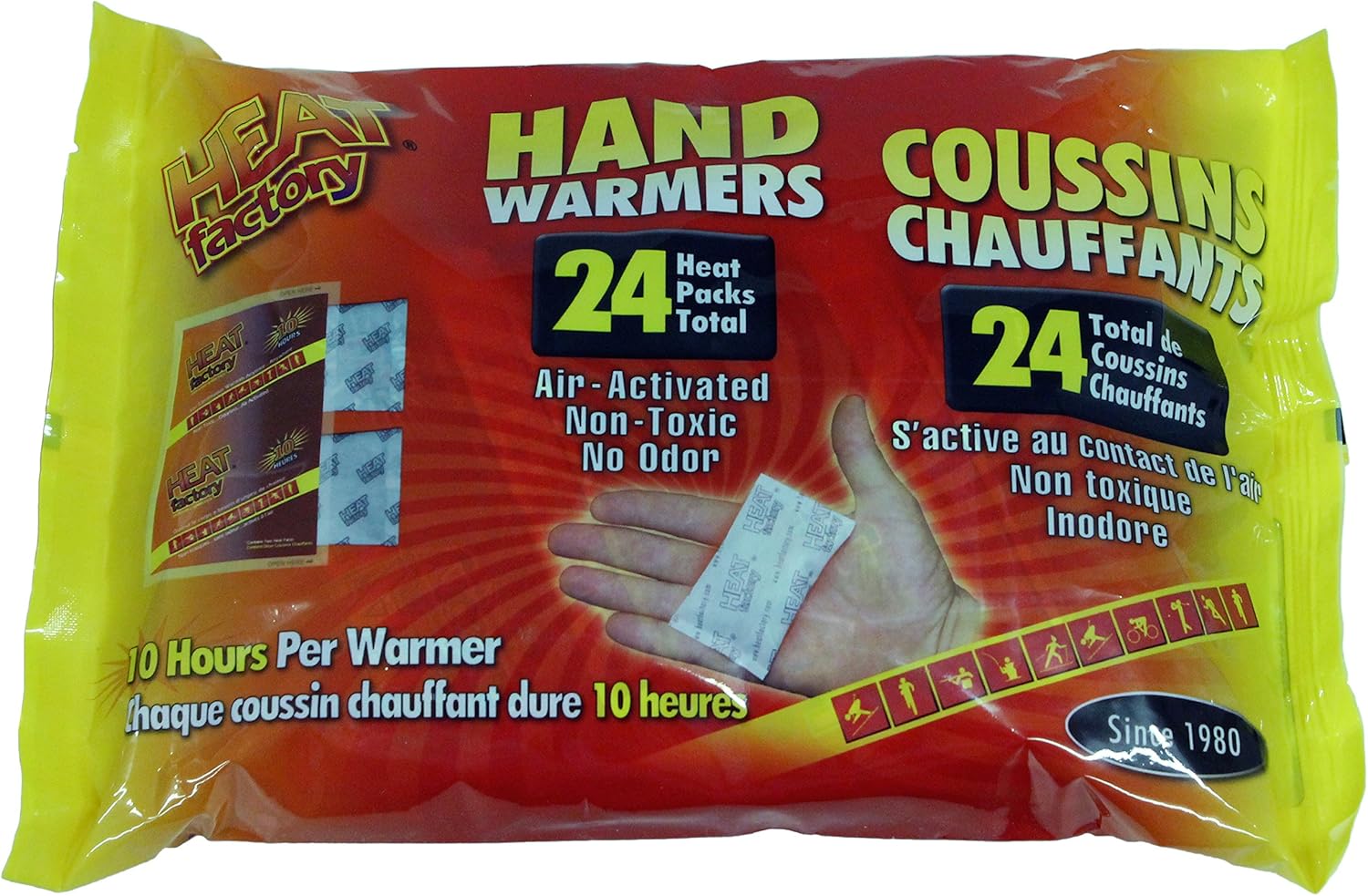 Mini Hand Warmer Big Pack, 12 Pairs per Bag Sports & Outdoors