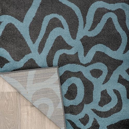 Miniatura 7 de Tapete moderno y contemporáneo con diseño de flores