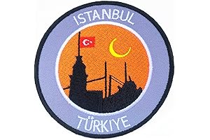 Patriotic Istanbul Turkey Embroidered Iron on Patch