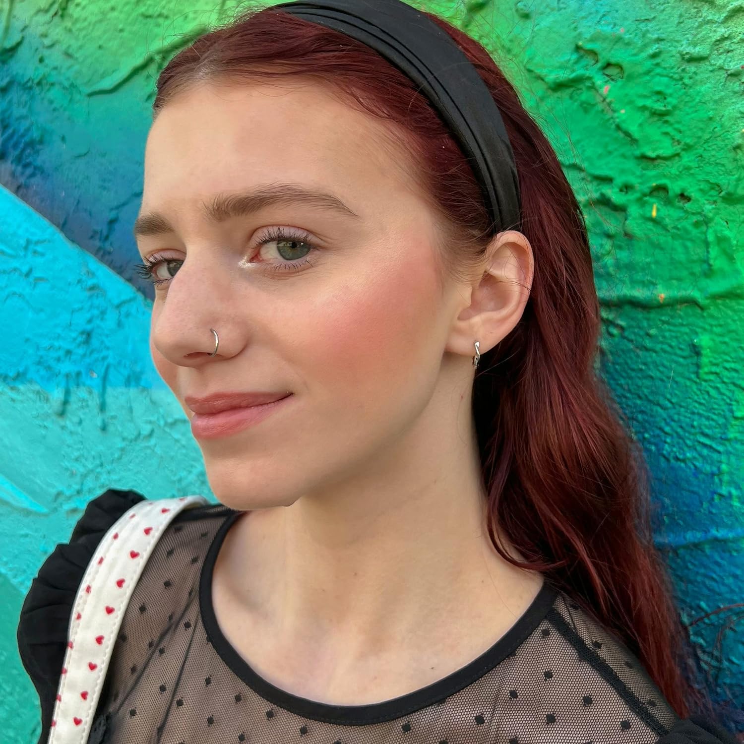 Rose Gold Earrings Small Hoop Earrings For Women 18k Rose Gold Plated 925 Sterling Silver Mini Huggie Earring 12mm - Image 4