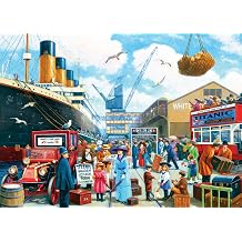 Jigsaw Puzzles for Adults 1000 Piece Titanic Now Boarding 27.56 x 19.69 Inch Puzzles for Adults Educational Challenge 1000 Pieces Titanic Puzzles