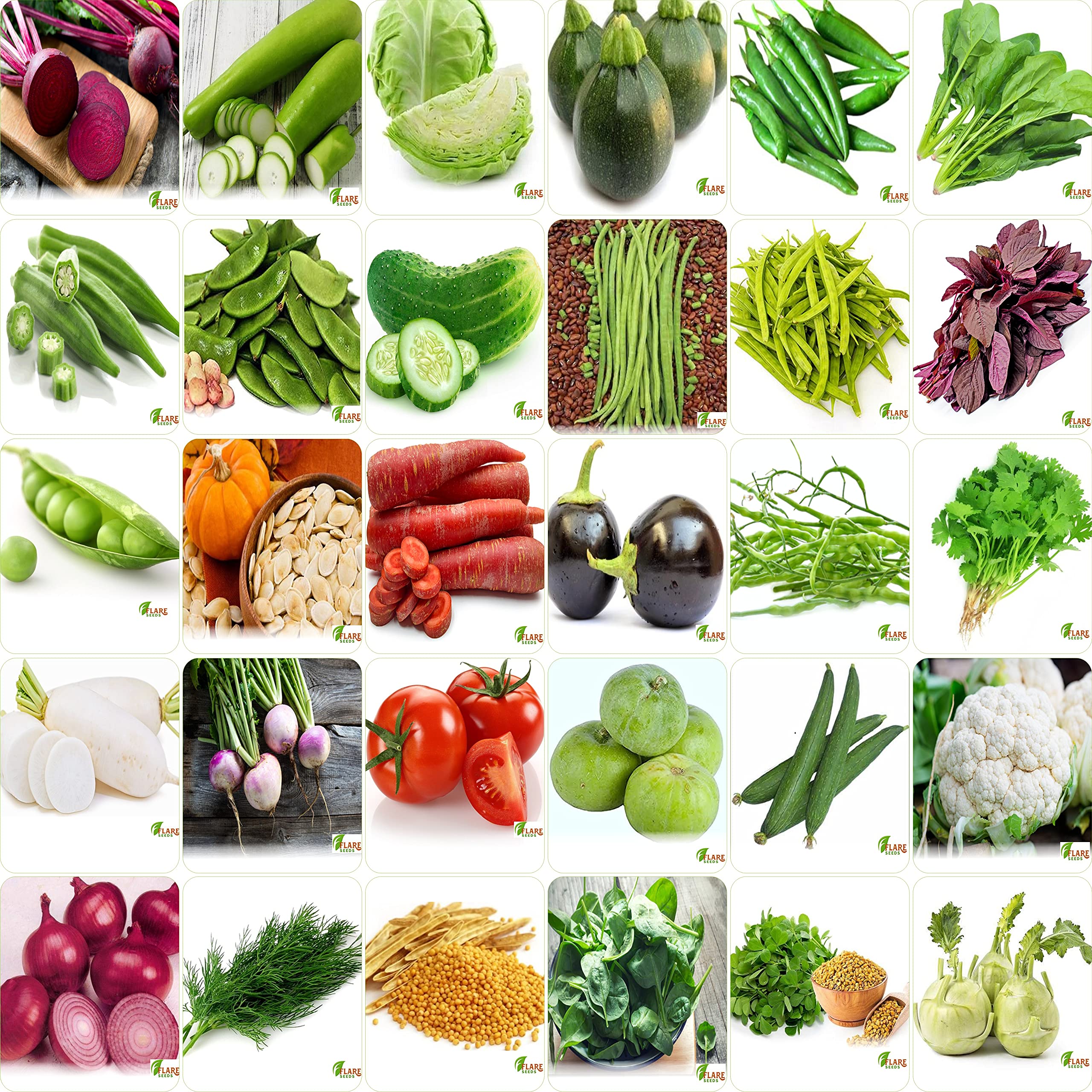 Vrisa Green Vegetables Seeds Bank For Home Garden 30 Varieties 1700+ Seeds (B09CMXQHTV) Amazon Price History, Amazon Price Tracker