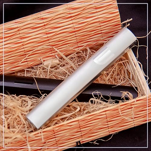 Miniatura 4 de Funda de aluminio de aspecto plano para mezuzá (desplazamiento no incluido) acabado brillante con espinilla impresa, cubierta de mezuzá fácil de