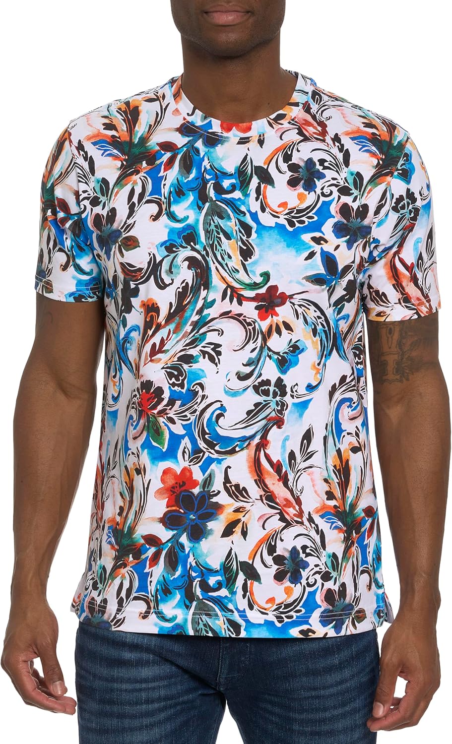 Robert Graham Men's Lussari Short Sleeve Knit T-Shirt