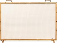 Best Choice Products 38x27in Antique Gold Single Panel Steel Mesh Fireplace Screen Spark Guard with Handles