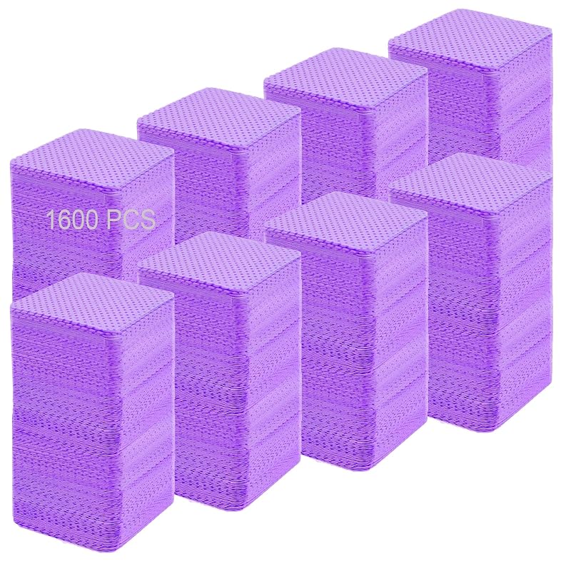 Jusbuya Discos de Algodão sem Fiapos para Removedor de Esmalte, 1.600 unidades, Roxo
