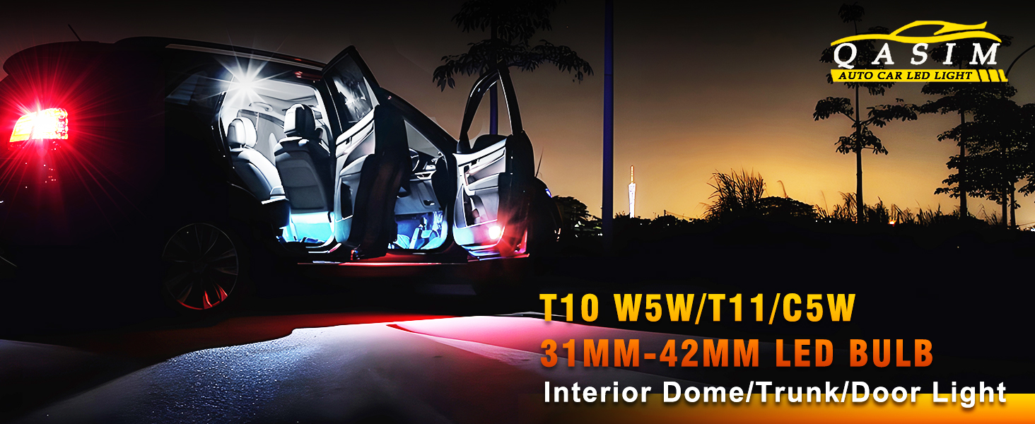 YM E-Bright 1-Set (2PCS) RGB 5050 24SMD LED Panel Dome Light Auto