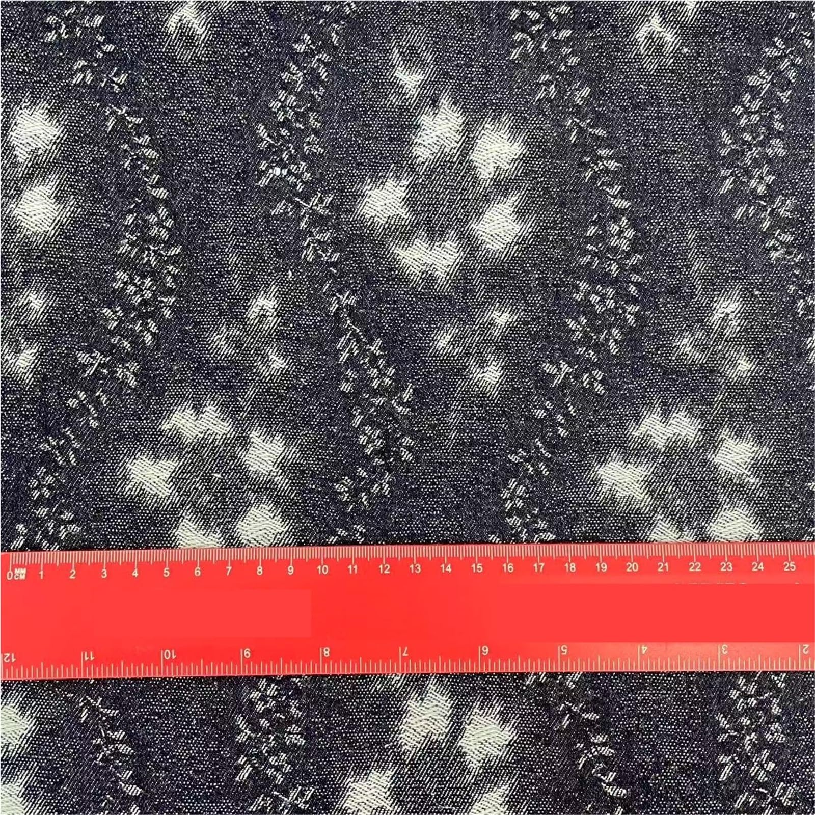 Tessuto denim Fiamma Fiore ispessito lavato for cucire abiti borse pantaloni cappelli(Color-02)