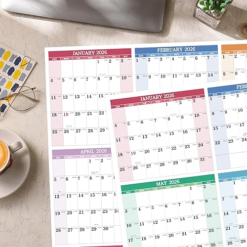 Miniatura 6 de Calendario anual de pared 2025, calendario de borrado en seco 2025, calendario de pared borrable 2025, enero 2025 - diciembre 2025, 34.8 x 22.8