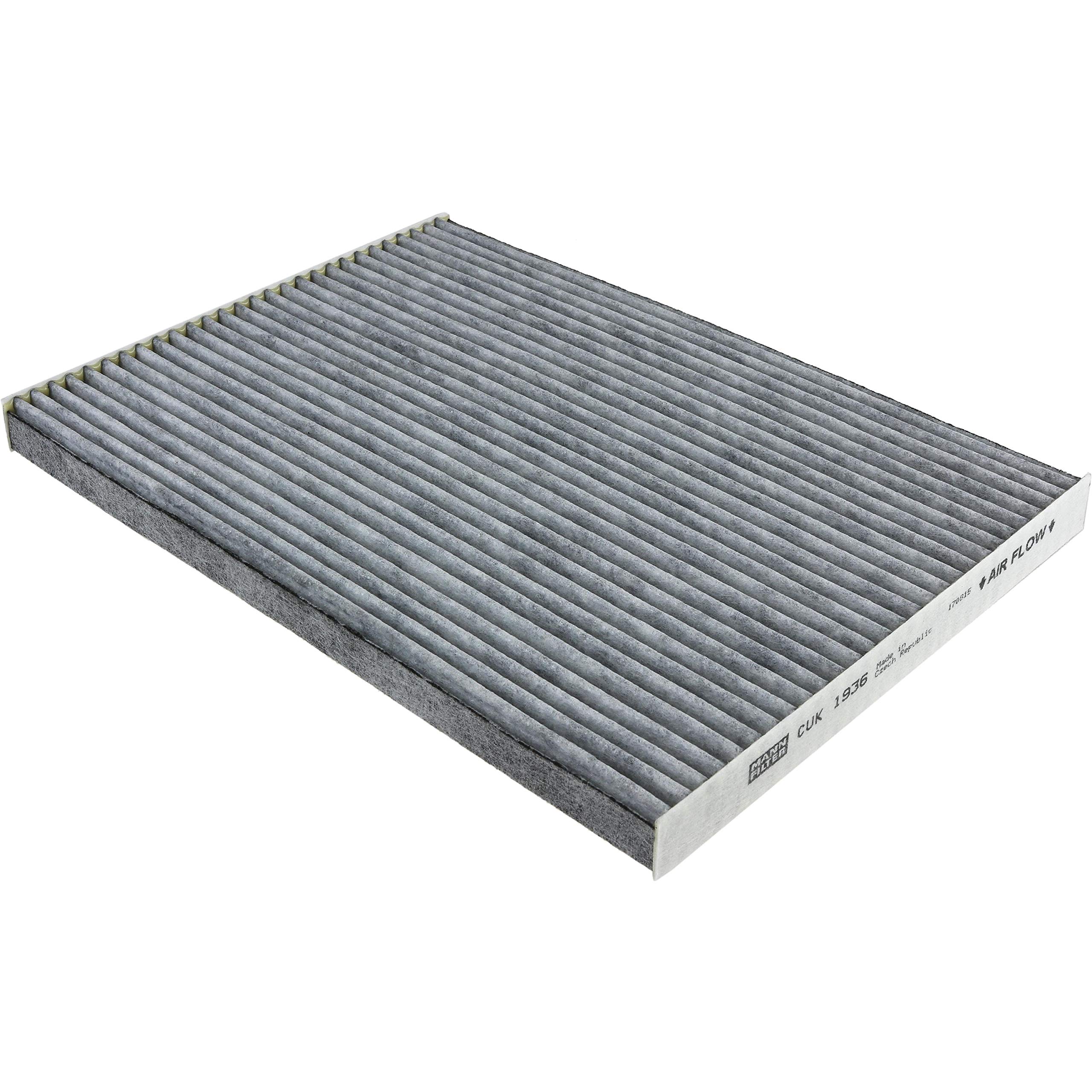 Paquete de inspección Kit de mantenimiento de filtros con filtro de aceite HU 618 x, filtro de aire C 2433/2, filtro de combustible WK 9025, filtro de habitáculo CUK 1936, tornillo de cierre