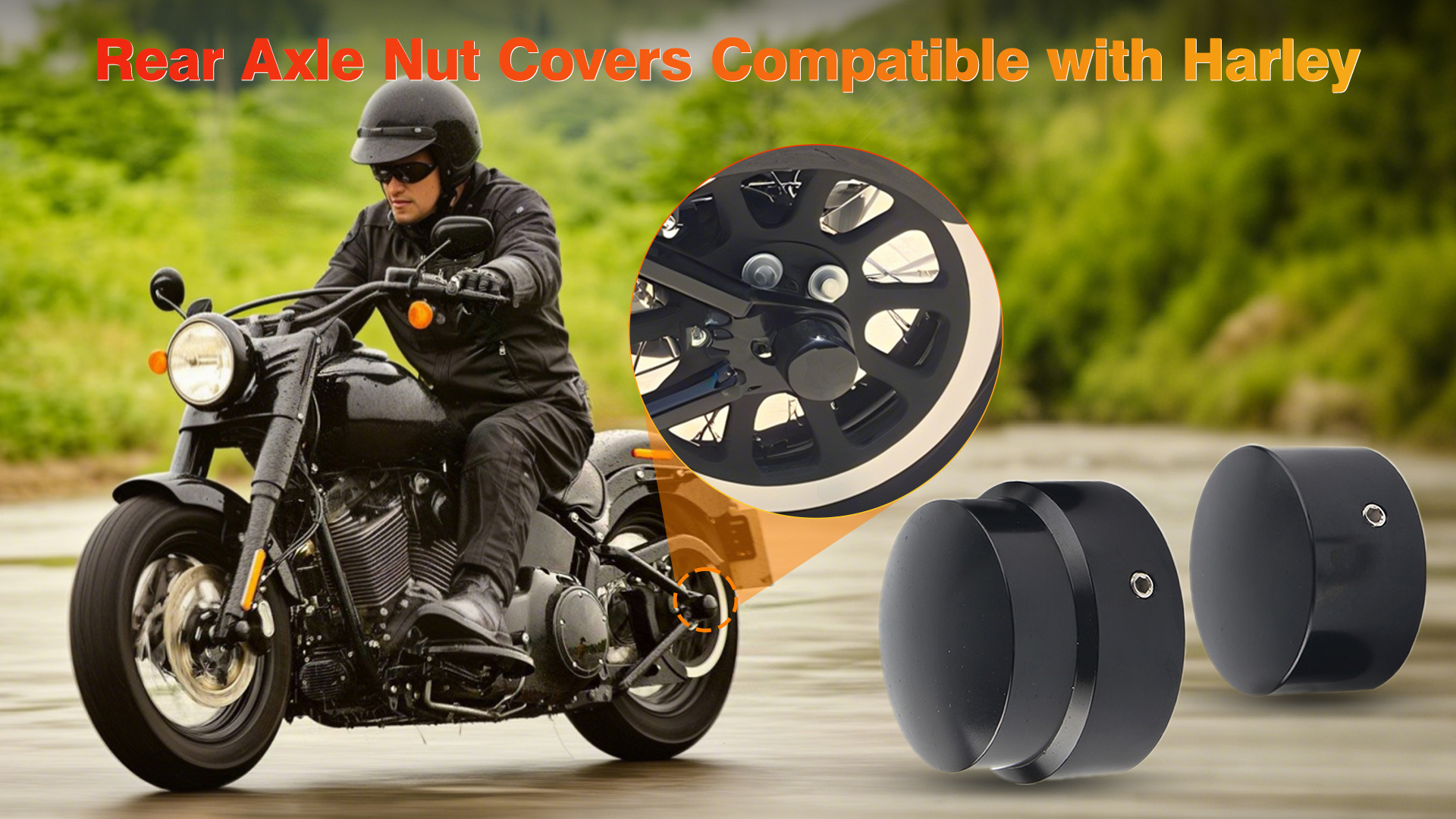 Amazon.com: KACEPAR Rear Axle Cap Nut Covers, Motorcycle Rear Axle