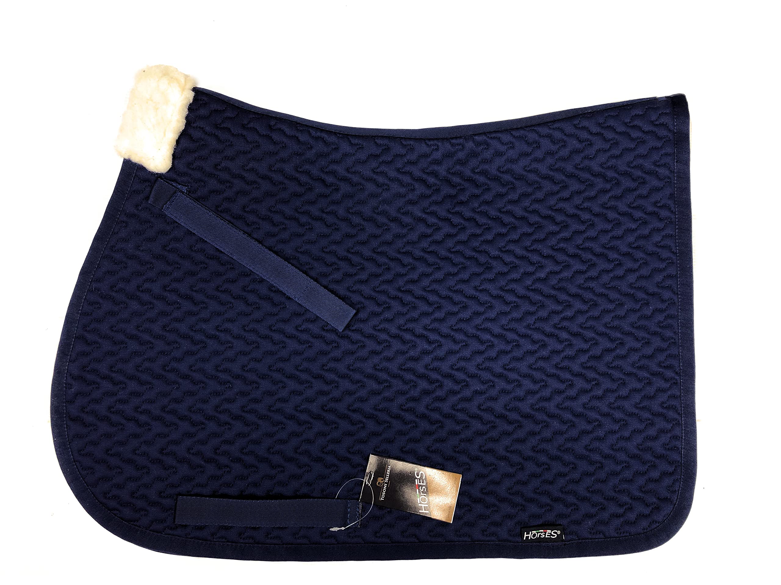 Horses, Sottosella Devon, dal Design 100% Italiano, Perfetto per Ogni Cavaliere ed Amazzone. Ideale per Maneggi e Privati, Diverse Specialità. Stile e Funzionalità per Ogni Occasione Bianco, Full