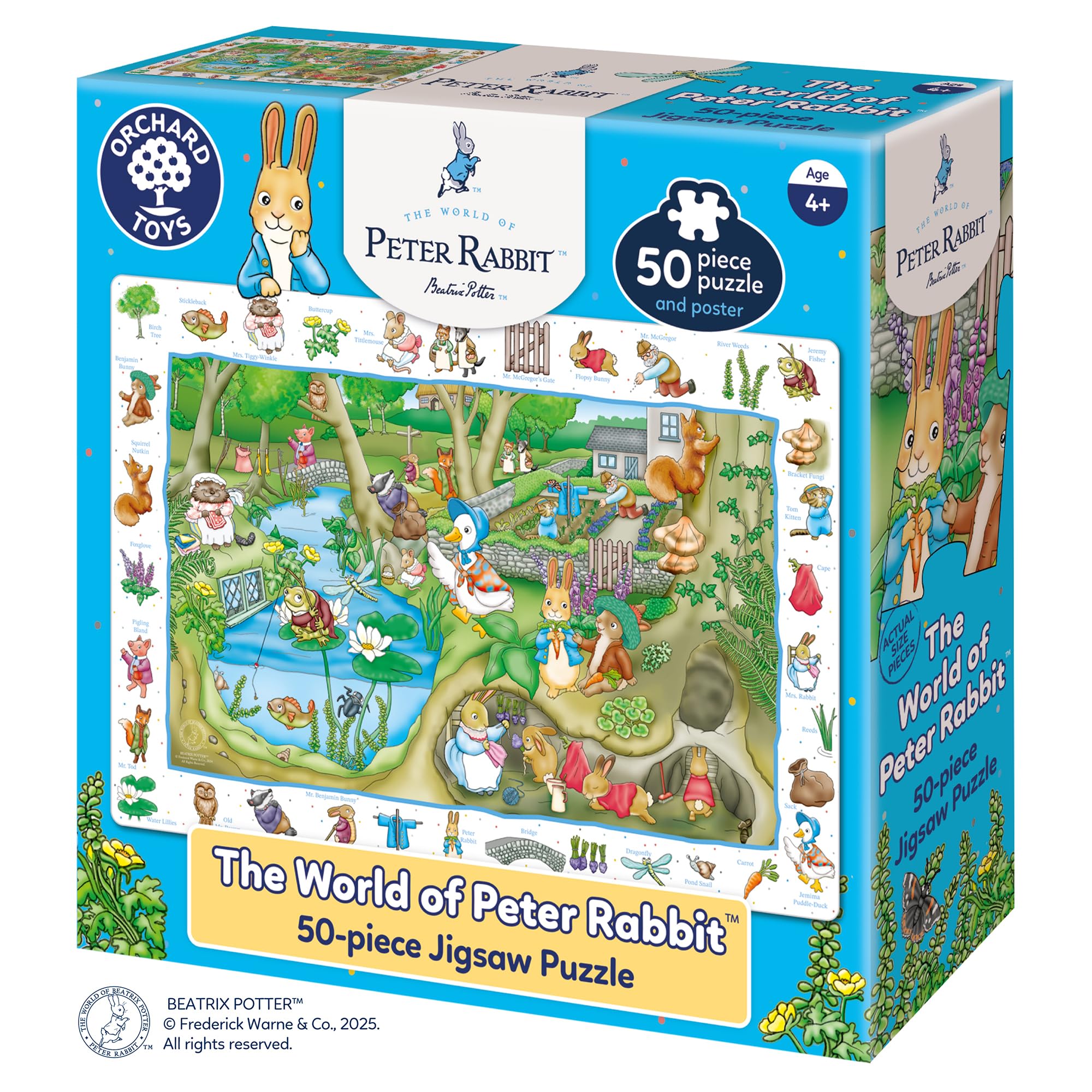 Peter Rabbit™ The World of Peter Rabbit™ Jigsaw Puzzle By Orchard Toys Official Beatrix Potter Puzzle for children age 4+ Birthday Gift