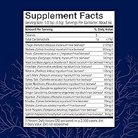 Vista 2 de Host Defense MyCommunity Powder - Suplemento de hongos de mezcla de 17 especies para apoyo inmunológico - Extracto con melena de león, reishi