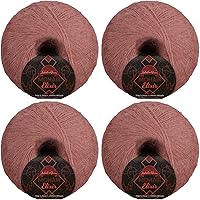 Vista 127 de JubileeYarn Mohair Elixir Yarn - 50g/ovillo Mezcla de lana para bebé - Azul Laguna - 4 ovillos