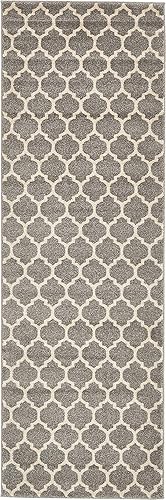 Vista 351 de Unique Loom Trellis Collection - Alfombra estilo marroquí de enrejado gris oscuro (8' 0 pies x 11' 0 pies)