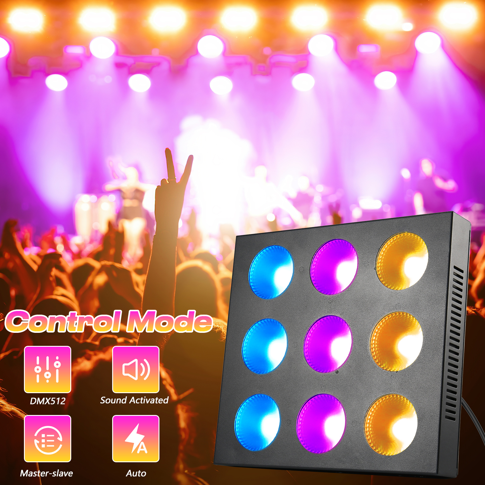 Sound Activated Light Effect Mini With Tripod - RGB LED Light Effect ...