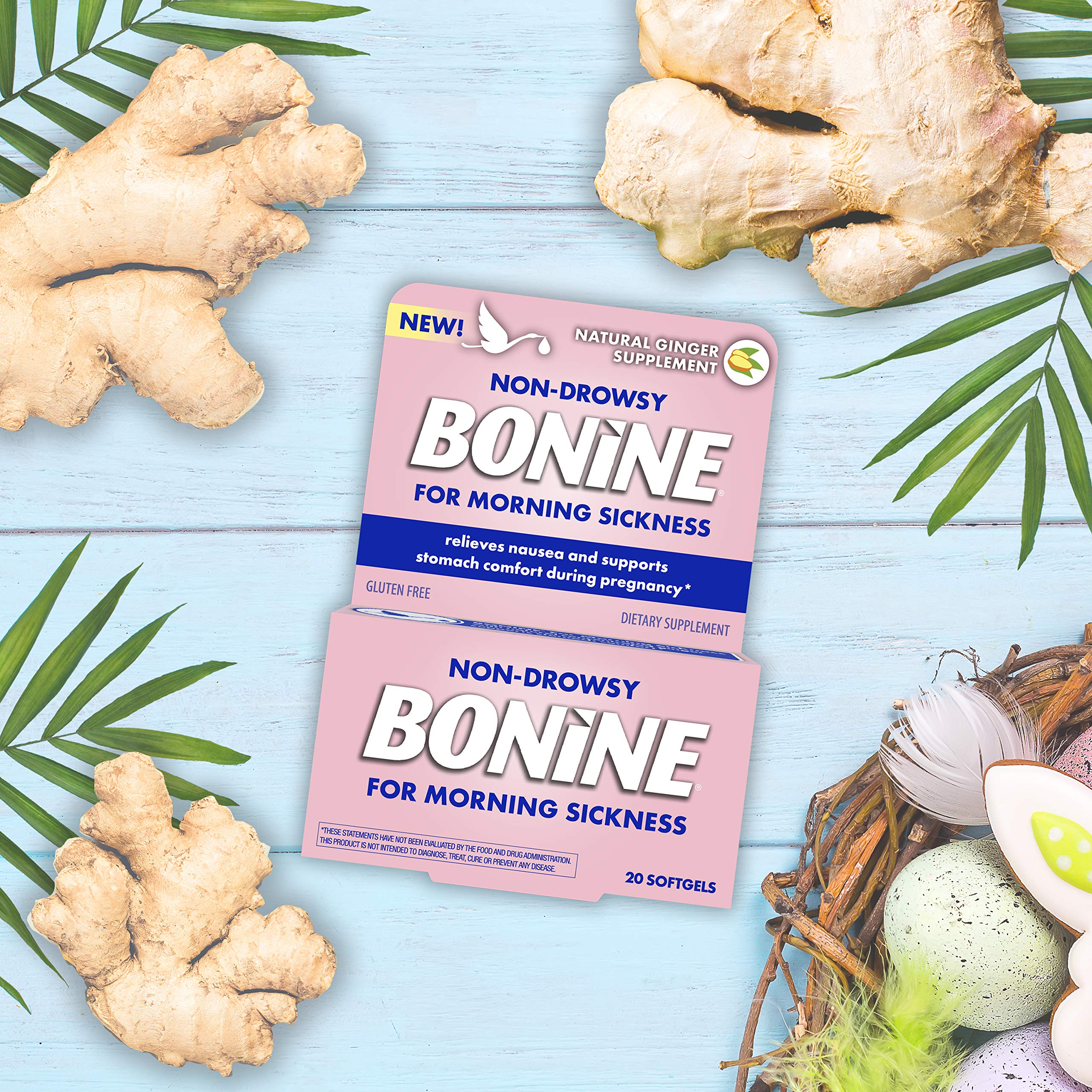 Non-Drowsy Bonine For Morning Sickness, With Natural Concentrated Ginger,  20 Count : Health & Household - Amazon.com