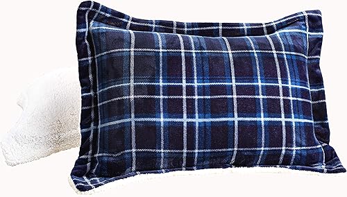 Miniatura 4 de Elegant Comfort Juego de edredón reversible de 2 piezas de microvisón con respaldo de sherpa de alta calidad, suave y acogedor, de microgamuza