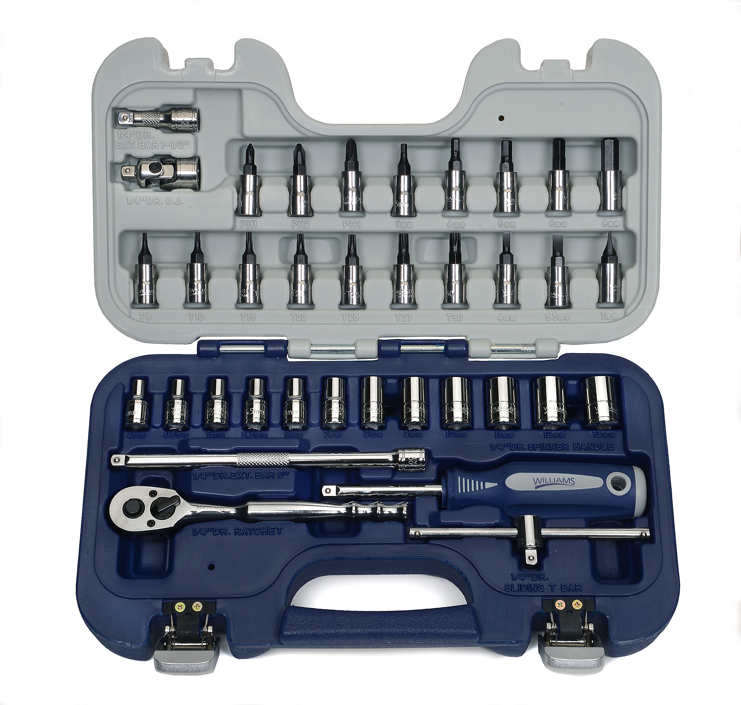 Amazon.co.jp: Williams 50604 1/4インチドライブ ソケットビット付き