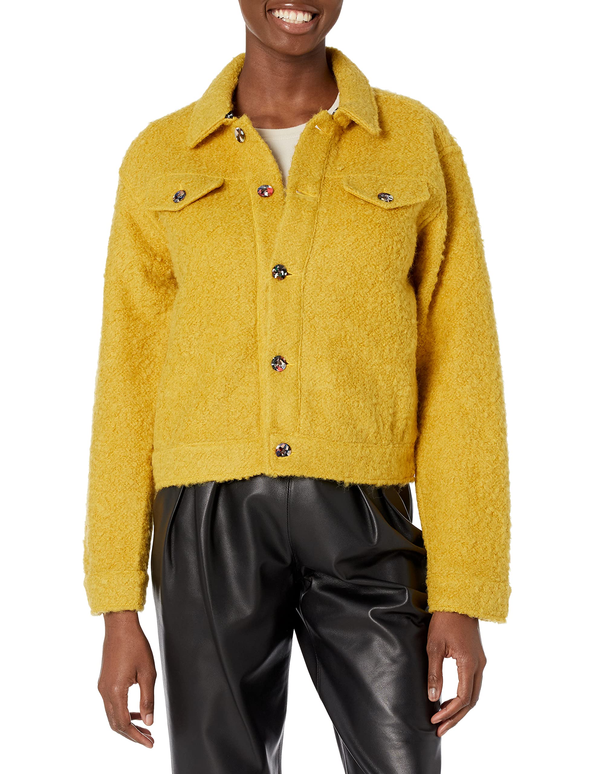 Desigual Women's Chaq_vilafranca Jacket, yellow, XL