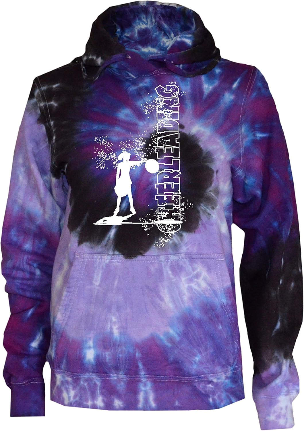 JANT girl Cheerleading Tie Dye Sweatshirt - Cheerleader Logo