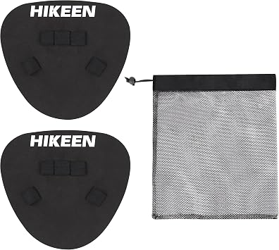 Hikeen 2 Packs Baseball Training Gloves Infield Training Gloves Pancake Glove Softhands Baseball Fielding Trainer Flat Glove Two-Hands