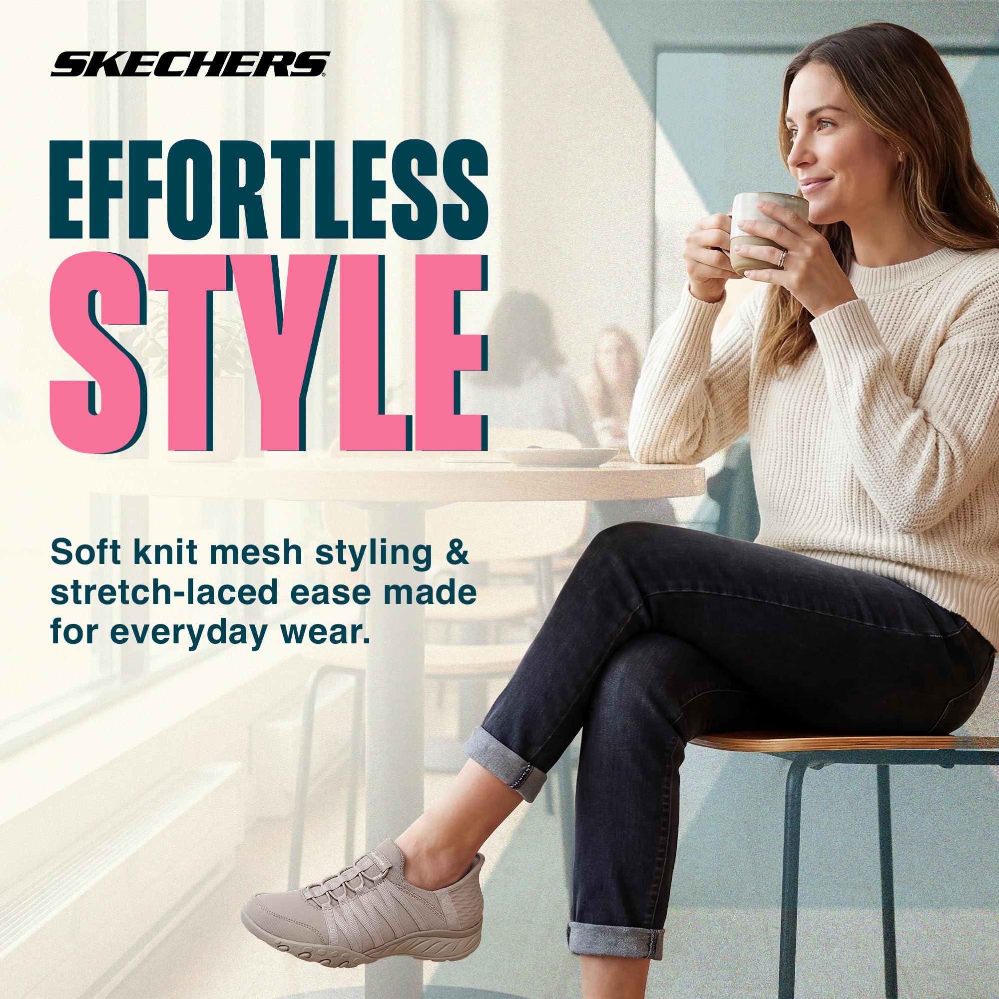 Skechers Breathe Easy Roll with Me 100593BBK, Scarpe Sportive