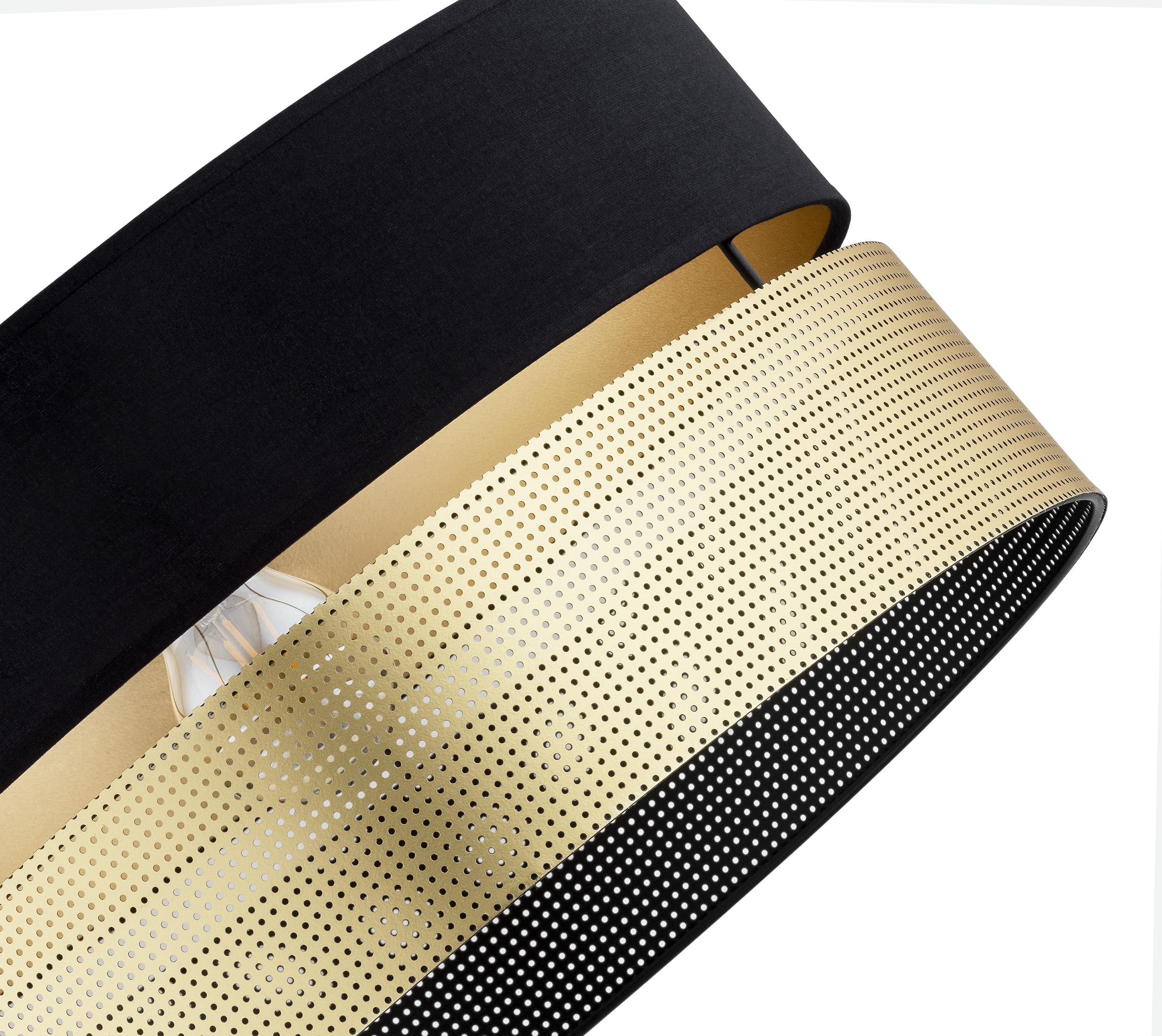 Stehleuchte 1-flammig Schwarz Gold Metall E27 LED geeignet moderne Stehlampe Wohnzimmerlampe Esszimmerlampe Schlafzimmerlampe höhenverstellbar zeitlos elegante Innenbeleuchtung