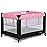 Zazzy Portable Playard with Removable Bassinet, Folding Mattress Pad & Travel Bag - Lightweight, Compact Baby Playard with 360 Mesh Visibility - Ideal for Travel, Home & Grandparents\' Visits