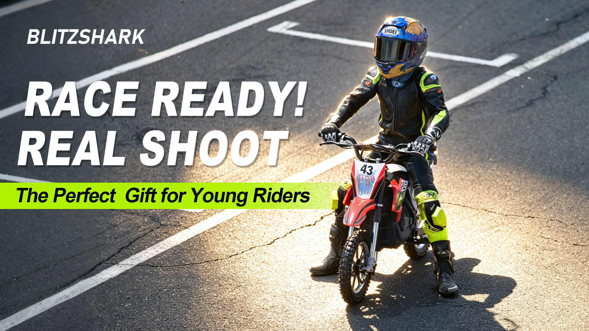 Amazon.com: Blitzshark 36V 650W Kids Electric Dirt Bike Off-Road