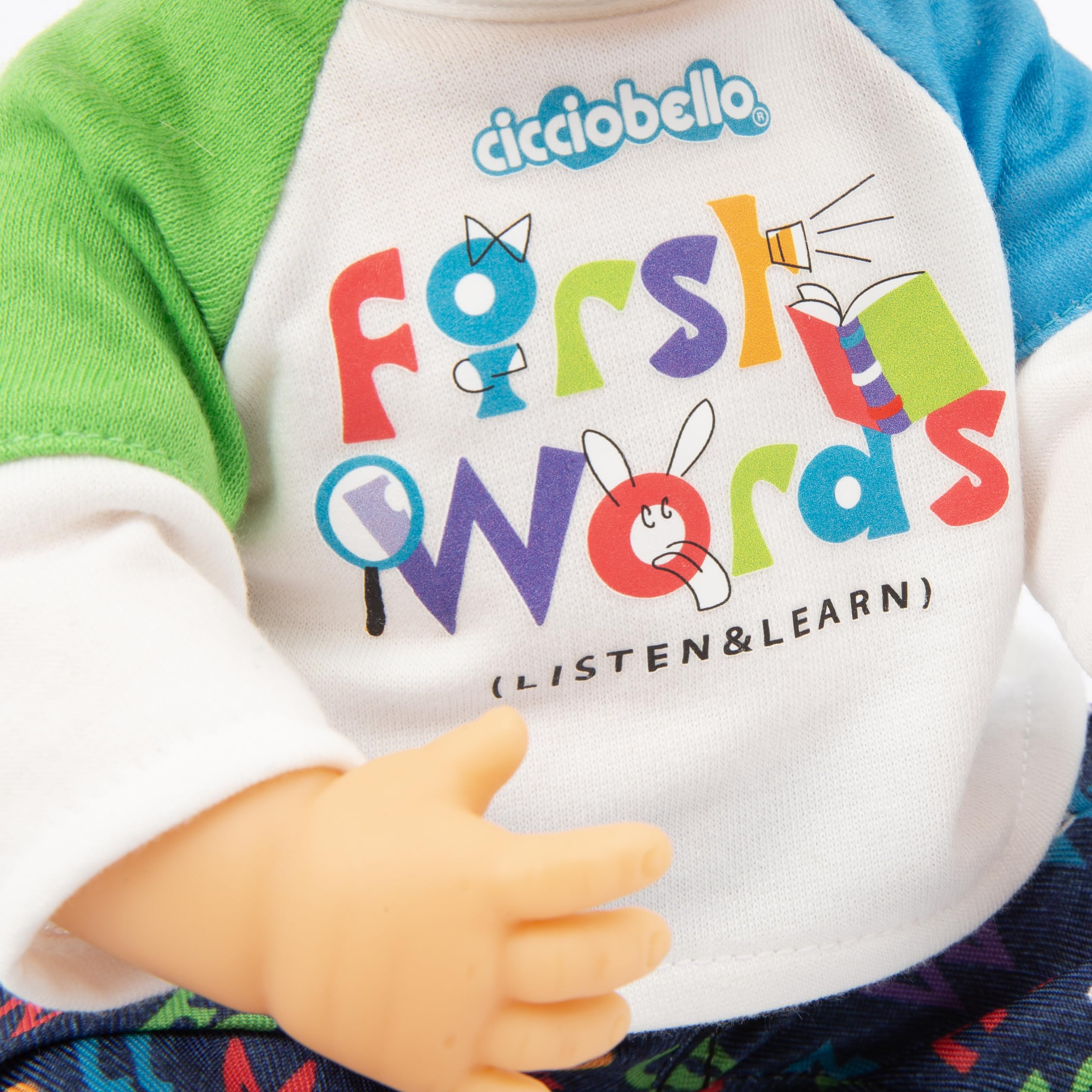 Cicciobello, Poupon interactif 30 cm, Premiers Mots, Corps Dur, pour Les Enfants à partir de 2 Ans, CCBF0